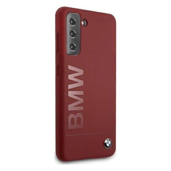 BMW Etui BMW BMHCS21MSLBLRE S21+ G996 czerwony/red hardcase Silicone Signature Logo