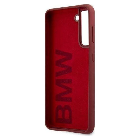 BMW Etui BMW BMHCS21MSLBLRE S21+ G996 czerwony/red hardcase Silicone Signature Logo