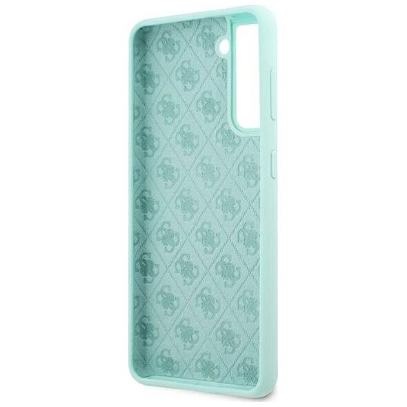 Guess Guess GUHCS21MLSLMGLB S21+ G996 niebieski/blue hardcase Silicone Script Metal Logo