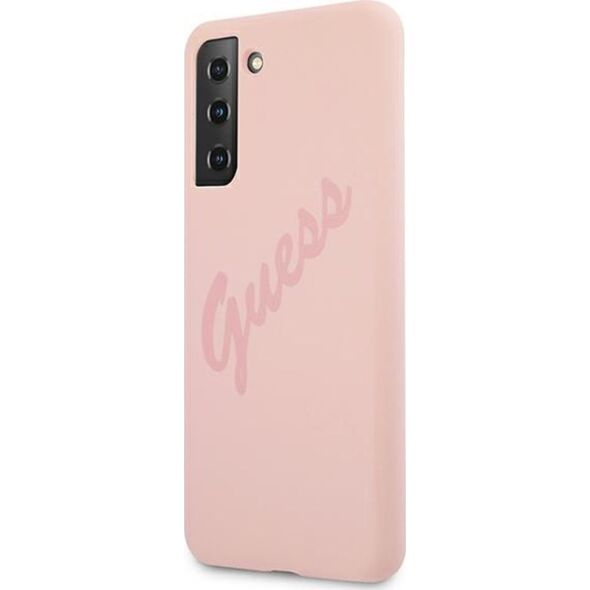Guess Guess GUHCS21LLSVSPI S21 Ultra G998 różowy/pink hardcase Script Vintage