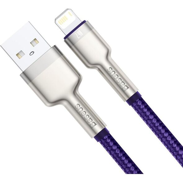 Kabel USB Baseus USB-A - Lightning 1 m Fioletowy (baseus_20210316155311)