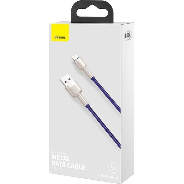 Kabel USB Baseus USB-A - Lightning 1 m Fioletowy (baseus_20210316155311)