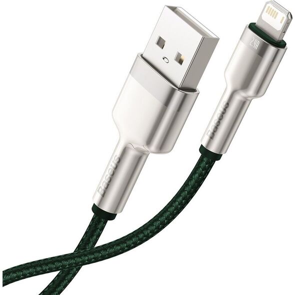 Kabel USB Baseus USB-A - Lightning 2 m Zielony (baseus_20210316155025)