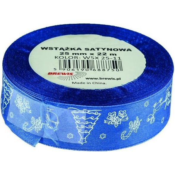 BREWIS Wstążka satynowa BREWIS Boże Narodzenie 25mm x 22m kolor 11 Brewis