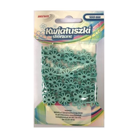 BREWIS Łańcuszek Kwiatki 1m KSL3 niebieski Brewis