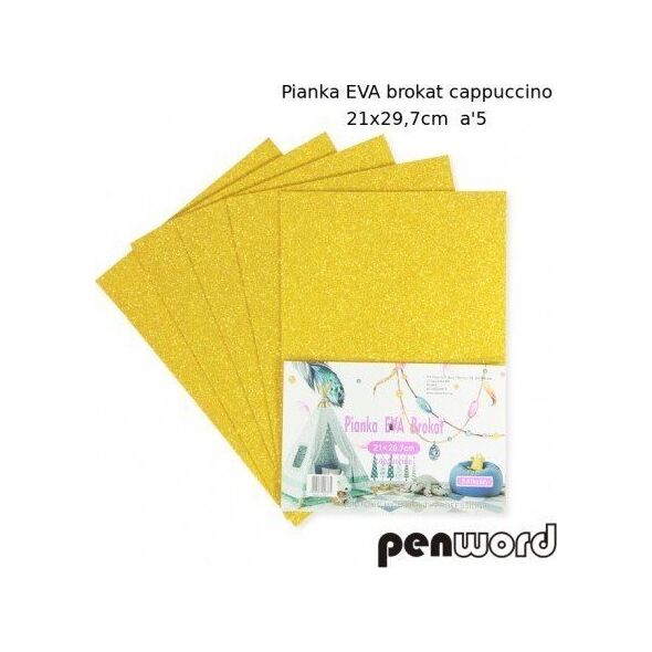 Penword PIANKA EVA BROKAT CAPPUCCINO 21X29, 7 a5 Penword