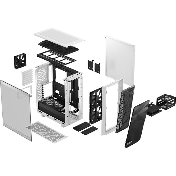 Obudowa Fractal Design Meshify 2 Compact TG Clear Tint Biała (FD-C-MES2C-05)