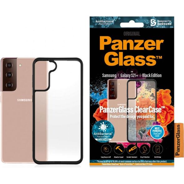 PanzerGlass Etui ClearCase BlackFrame do Samsung Galaxy S21+