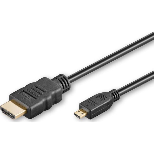 Kabel MicroConnect HDMI Micro - HDMI 2m czarny (HDM19192V2.0D)
