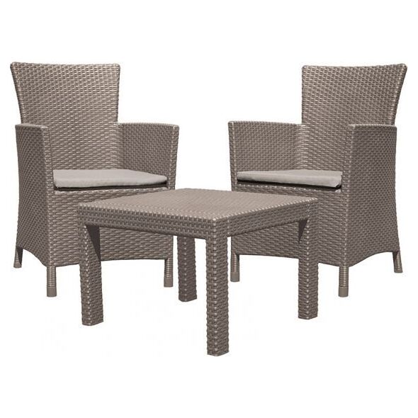 Allibert Meble ogrodowe ROSARIO BALCONY SET - cappuccino