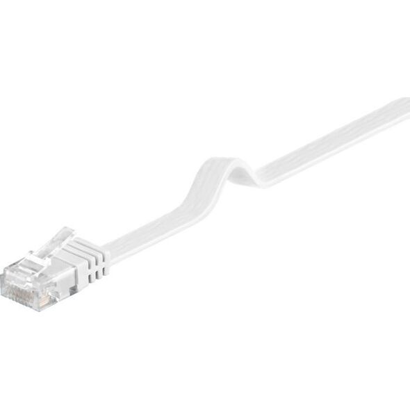 MicroConnect U/UTP CAT6 2M White Flat