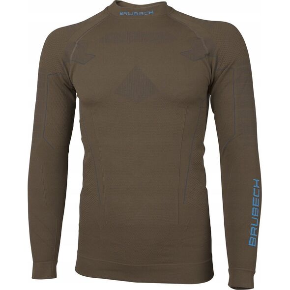 Brubeck LS14860 Bluza męska Ranger Thermo khaki XL