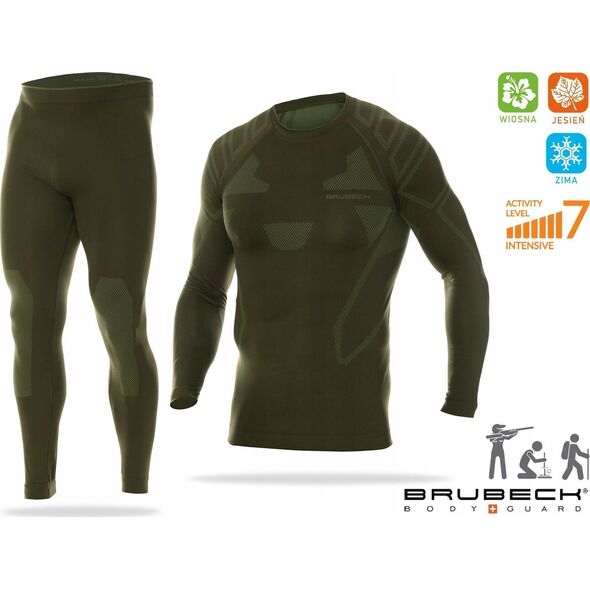 Brubeck LS14210 Bluza męska RANGER PROTECT khaki M