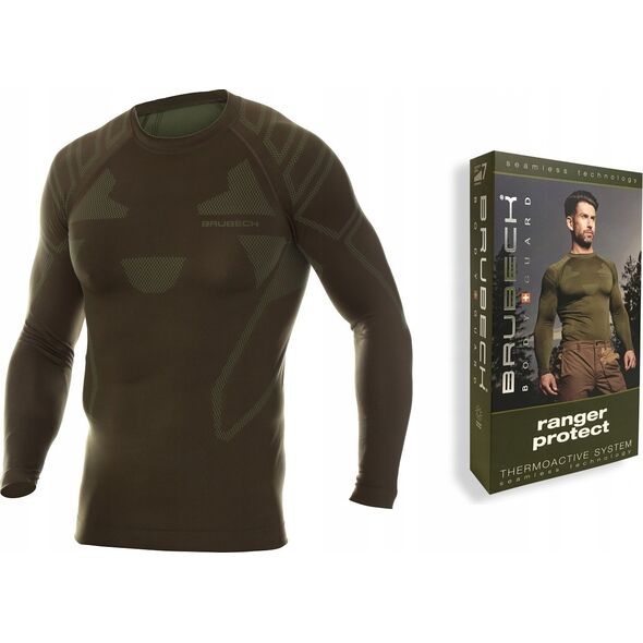 Brubeck LS14210 Bluza męska RANGER PROTECT khaki XL