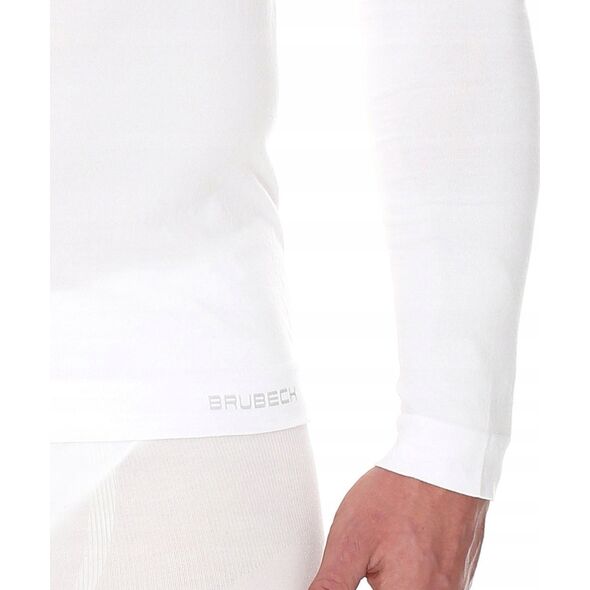 Brubeck LS01120A Koszulka męska z długim rękawem biały M