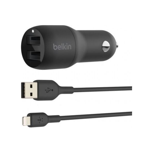 Ładowarka Belkin CCD001bt1MBK 2x USB-A 2.4 A  (CCD001bt1MBK)