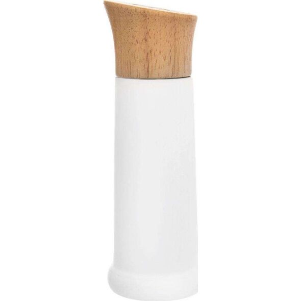 Młynek do przypraw Orion Młynek ręczny manualny do PRZYPRAW pieprzu soli drewniany BIAŁY 20 cm