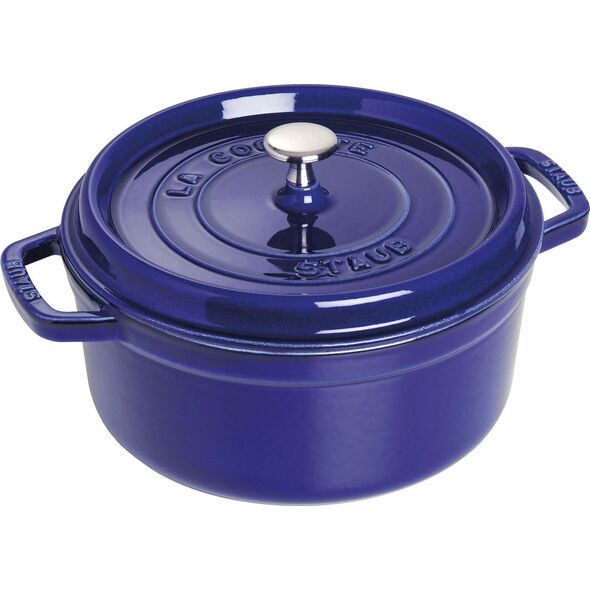 STAUB Garnek STAUB żeliwny okrągły 3.8 ltr niebieski