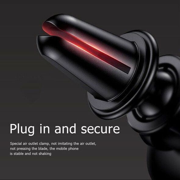 Joyroom Uchwyt samochodowy magnetyczny na kratkę wentylacyjną / nawiewu JOYROOM Magic Series Magnetic Car Holder Air Outlet Vent Bracket (JR-ZS205) czarny