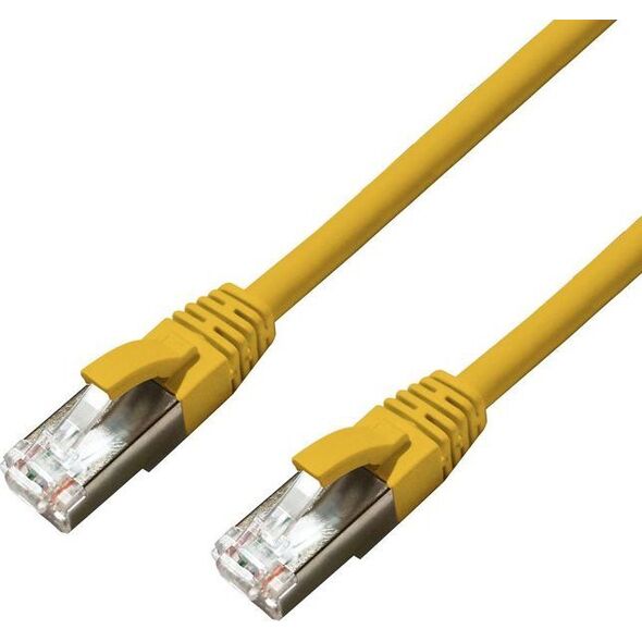 MicroConnect CAT6A S/FTP 0.25m Yellow LSZH