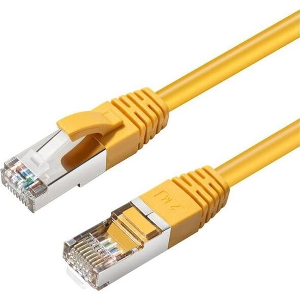 MicroConnect CAT6A S/FTP 1m Yellow LSZH