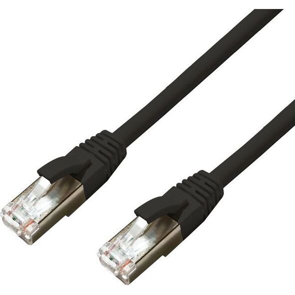 MicroConnect CAT6A S/FTP 1m Black LSZH