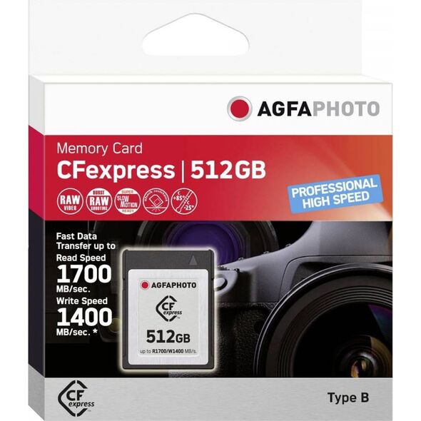 Karta AgfaPhoto Professional High Speed CFexpress 512 GB  (10442)