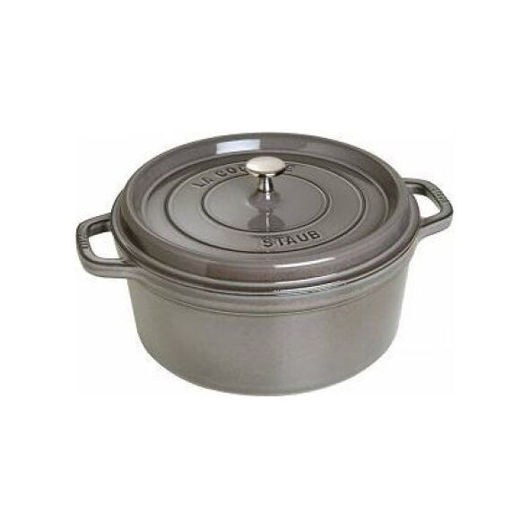STAUB Garnek żeliwny okrągły - Grafitowy, 2.2 ltr