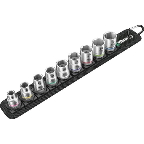 Wera Wera Zyklop Socket Set Belt B4 - 3/8 - 9-piece - socket insert