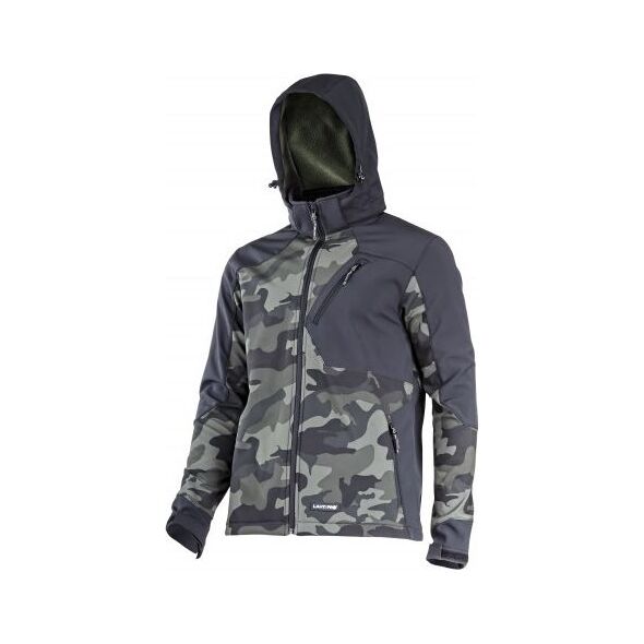 Lahti Pro KURTKA SOFTSHELL Z KAPT. MORO ZIEL.-CZAR., "XL", CE, LAHTI