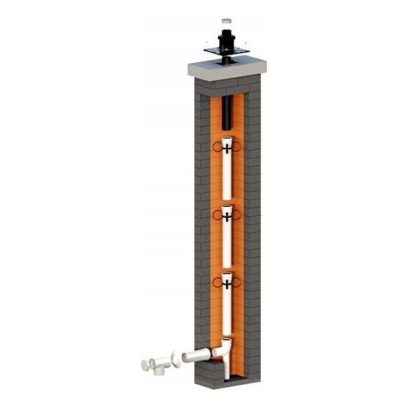 Ricom RURA PROSTA PP L1000 DN80 UV USZCZ.