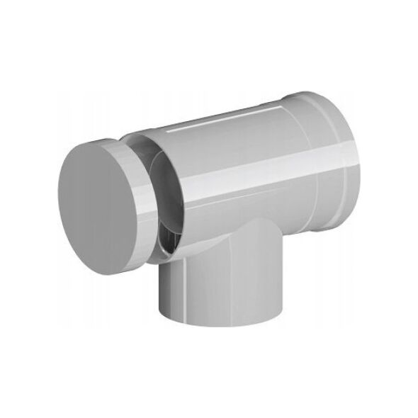 Ricom KOLANO KONC PP-AL 87ST DN60/100 Z REWIZJA