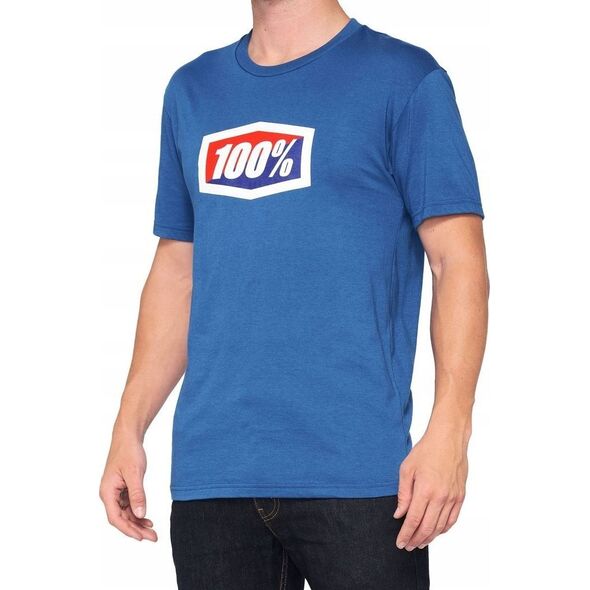 100% T-shirt 100% OFFICIAL krótki rękaw blue roz. XL (NEW)