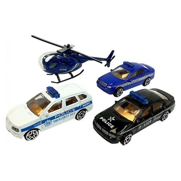 HLD Toys Wielopoziomowy Parking Policyjny z lądowiskiem (4618)