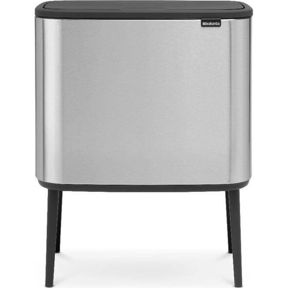 Kosz na śmieci Brabantia New Icon do segregacji na przycisk srebrny (315848)