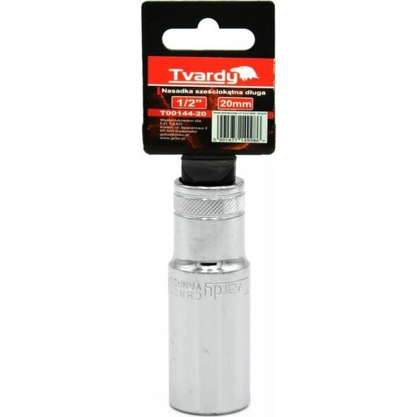 Geko NASADKA SZEŚCIOKĄTNA DŁUGA 1/2" 20 MM TVARDY(10/50) T00144-20 GEKO
