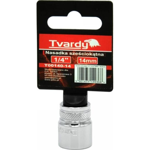 Geko NASADKA SZEŚCIOKĄTNA 1/4" 14 MM TVARDY (10/100) T00140-14 GEKO