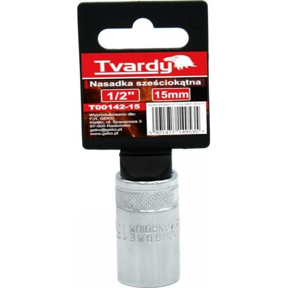 Geko NASADKA SZEŚCIOKĄTNA 1/2" 15 MM TVARDY (10/100) T00142-15 GEKO