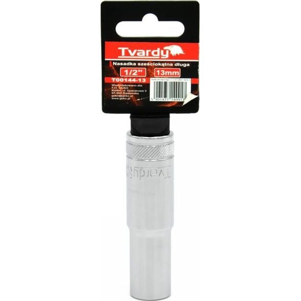 Geko NASADKA SZEŚCIOKĄTNA DŁUGA 1/2" 13 MM TVARDY(10/50) T00144-13 GEKO