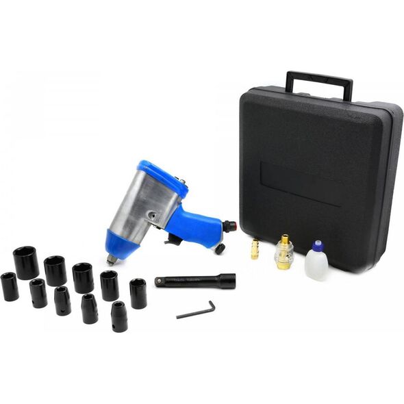 Geko KLUCZ PNEUMATYCZNY UDAROWY Z NASADKAMI 1/2" (5) G03180 GEKO