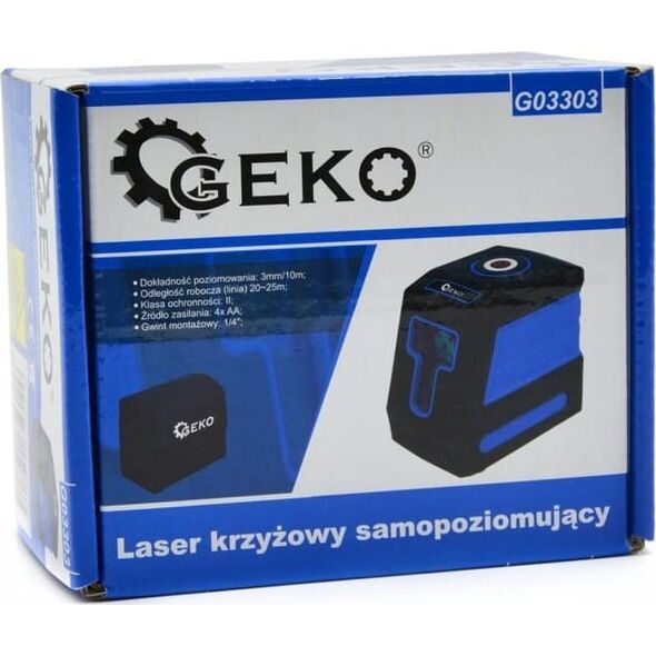Geko LASER KRZYŻOWY SAMOPOZIOMUJĄCY (32) G03303 GEKO