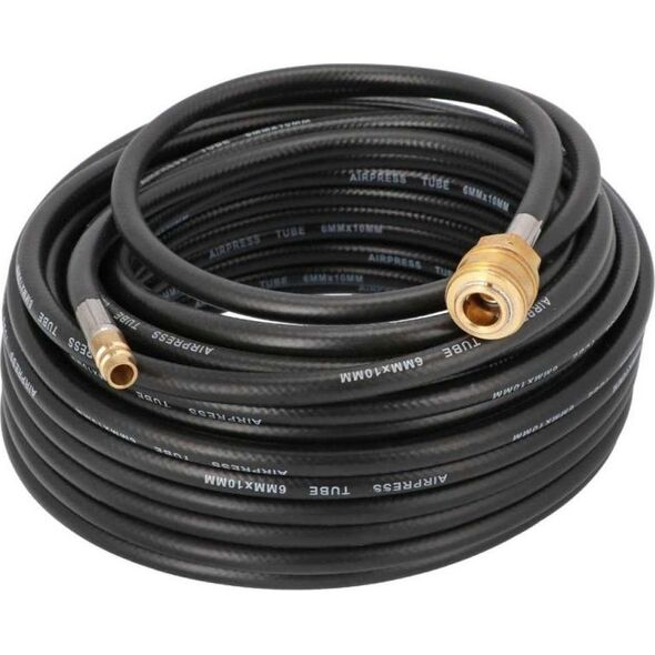 Airpress WĄŻ PNEUMATYCZNY GUMOWY 10*6MM 15M OKUTY