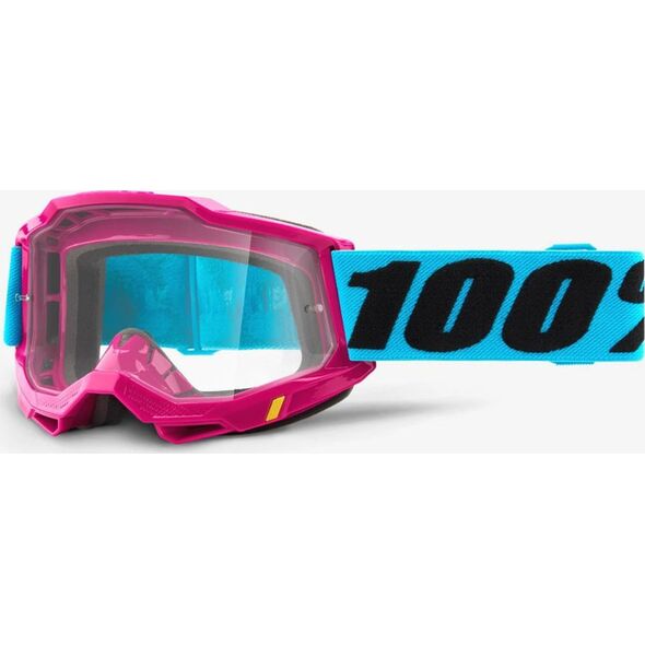 100% Gogle 100% ACCURI 2 LEFLEUR (Szyba Przezroczysta Anti-Fog, LT 88%-92%) (NEW)