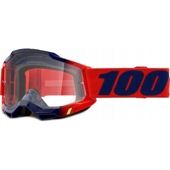 100% Gogle 100% ACCURI 2 KEARNY (Szyba Przezroczysta Anti-Fog, LT 88%-92%) (NEW)