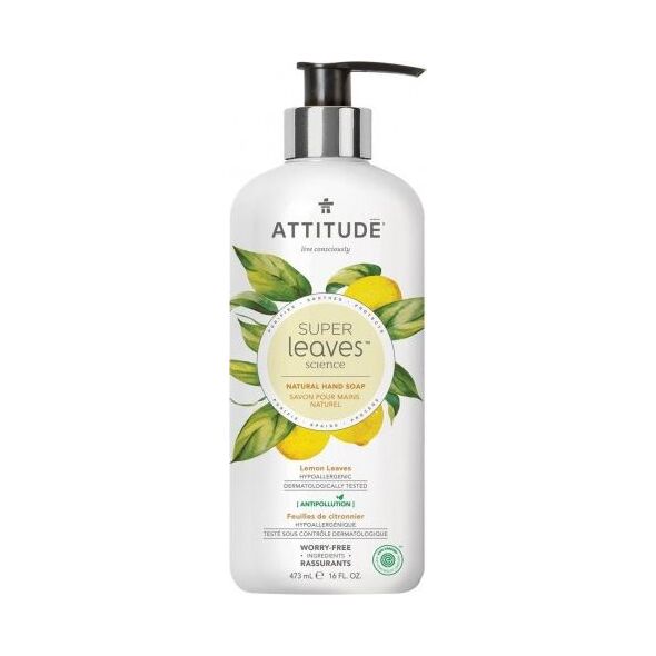 Attitude Attitude, Super Leaves, Mydło do rąk, Liście limonki, 473ml
