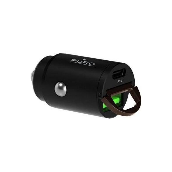 Ładowarka Puro Mini 1x USB-A 1x USB-C 2.4 A  (PUR403BLK)