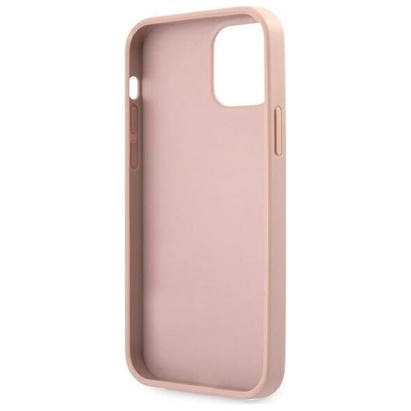 Guess Guess GUHCP12LRSAVSRG iPhone 12 Pro Max 6,7" różowy/pink hardcase Saffiano Vintage Script