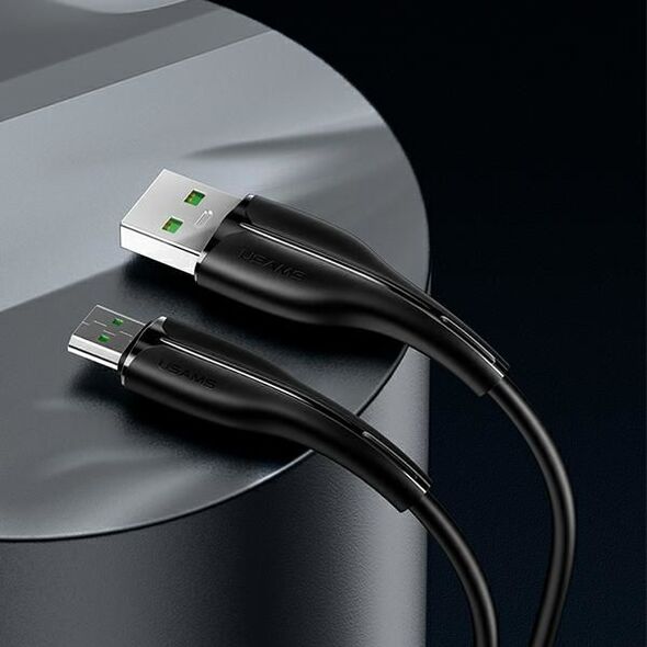 Kabel USB Usams USB-A - microUSB 1 m Czarny (SJ375USB01)