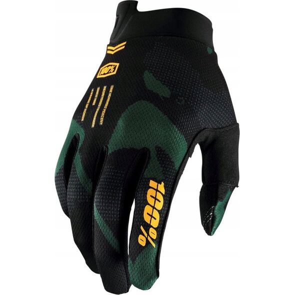 100% Rękawiczki 100% ITRACK Youth Glove sentinel black roz. L (długość dłoni 160-170 mm) (NEW)