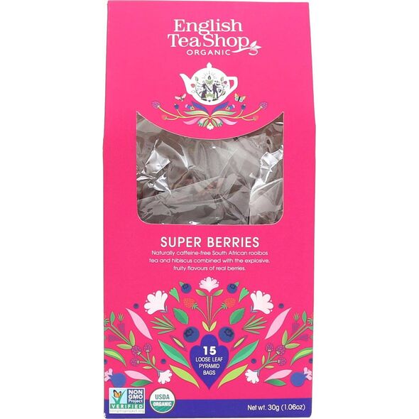 English Tea English Tea Shop, Herbata Super Berries, 15 piramidek